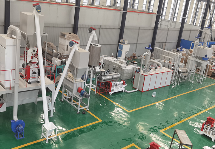 500-1000kg/h Fish Feed Pellet Line For Bangladesh